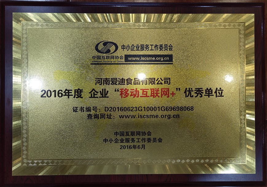 移动互联网+优秀单位